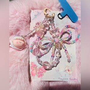 Buy 3 get 1 free❤️❤️Colorful Beaded Bow Keychain